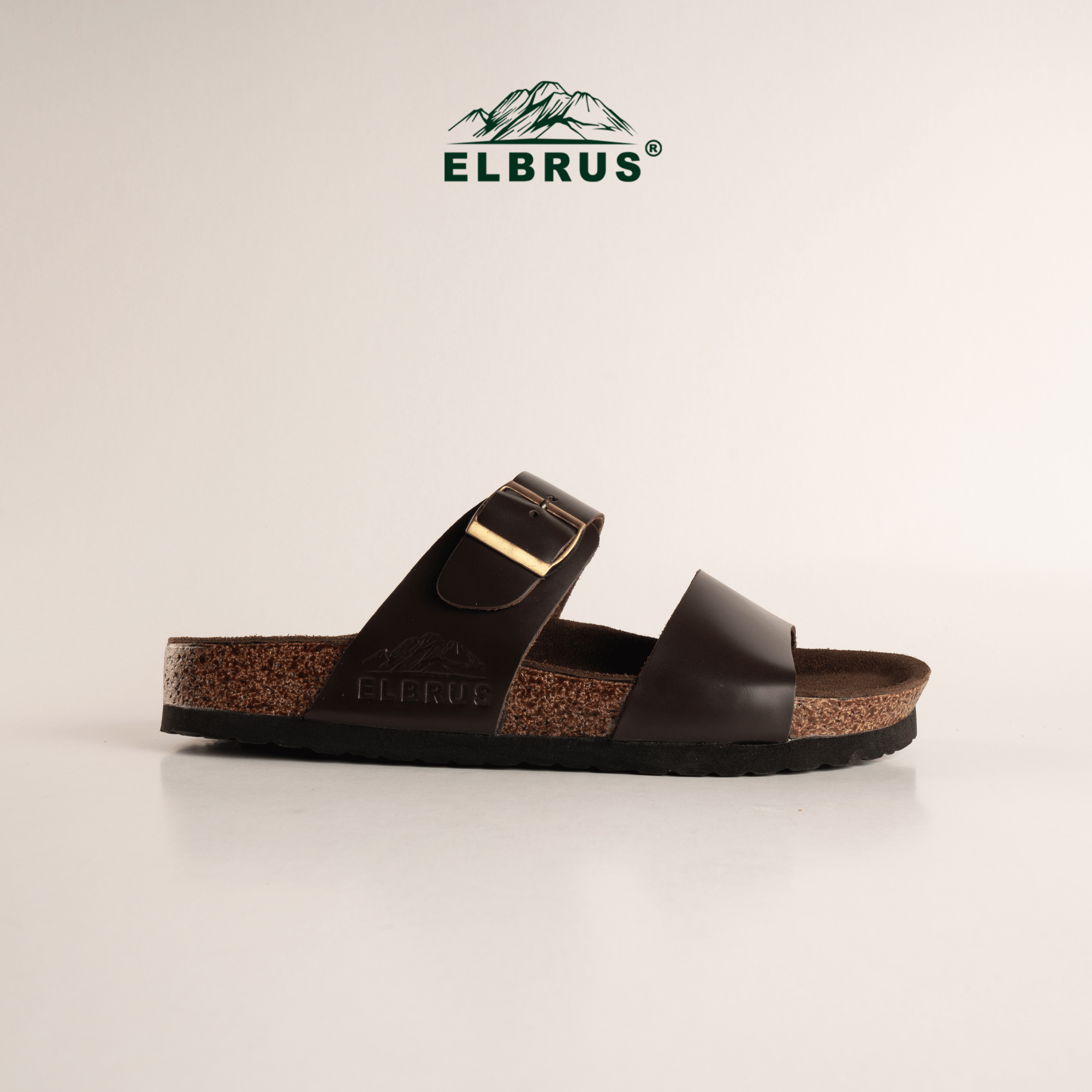 Elbrus - Solis Sendal Kulit Pria (Espresso)