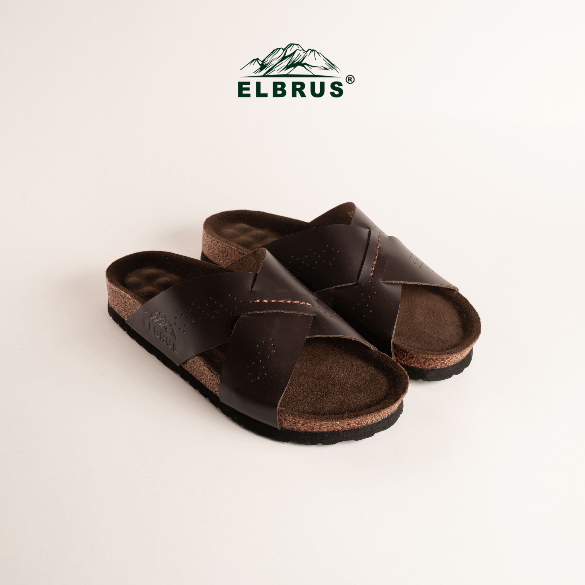 Elbrus - Aegis Sendal Kulit Pria (Espresso)