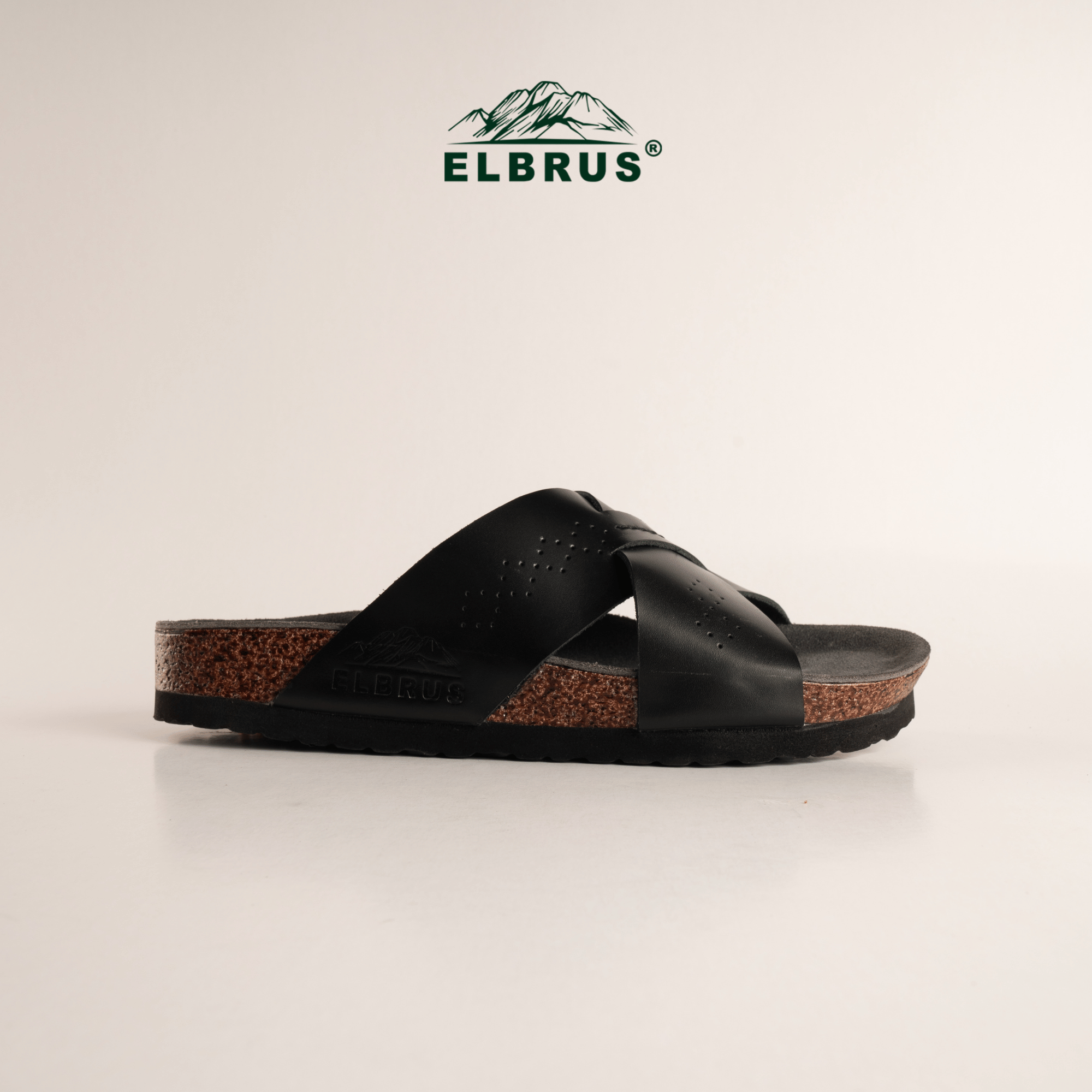 Elbrus - Aegis Sendal Kulit Pria (Black)