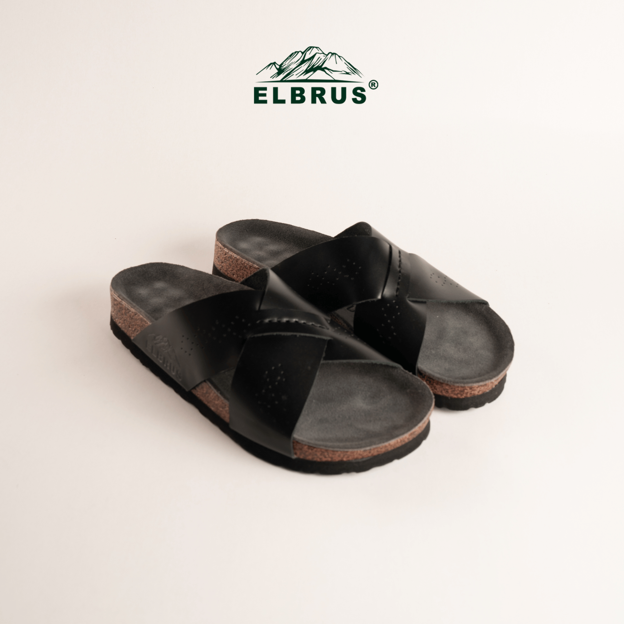 Elbrus - Aegis Sendal Kulit Pria (Black)