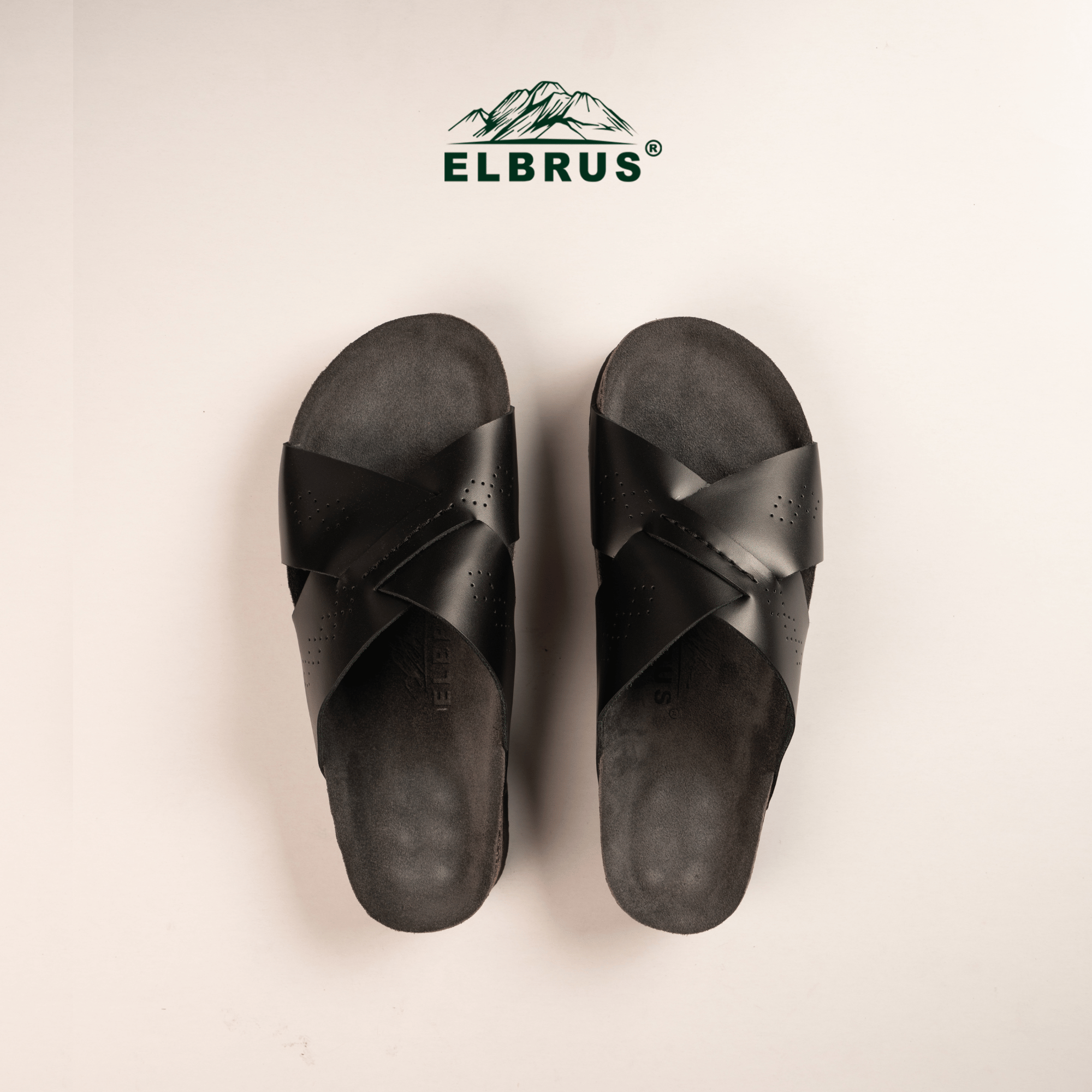 Elbrus - Aegis Sendal Kulit Pria (Black)