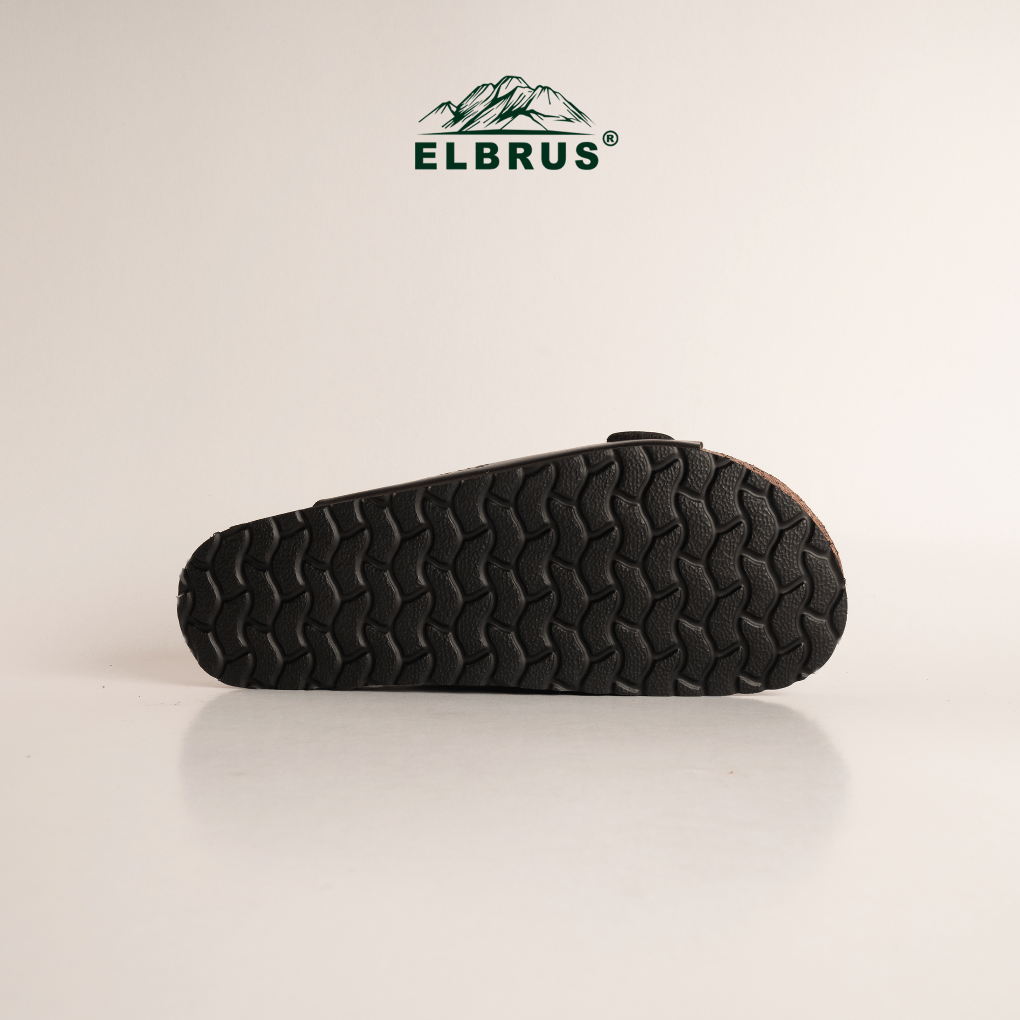 Elbrus - Tento Sendal Kulit Pria (Black)